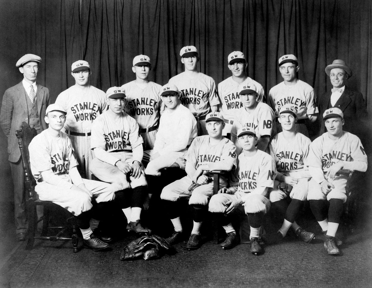 The Stanley Works baseball team, New Britain, 1926. Courtesy New Britain Industrial Museum, Div. of New Britain Institute