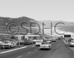 Torrey Pines Road between Del Mar and San Diego, July 1961. San Diego History Center, Union-Tribune Collection (#UT85:87494)