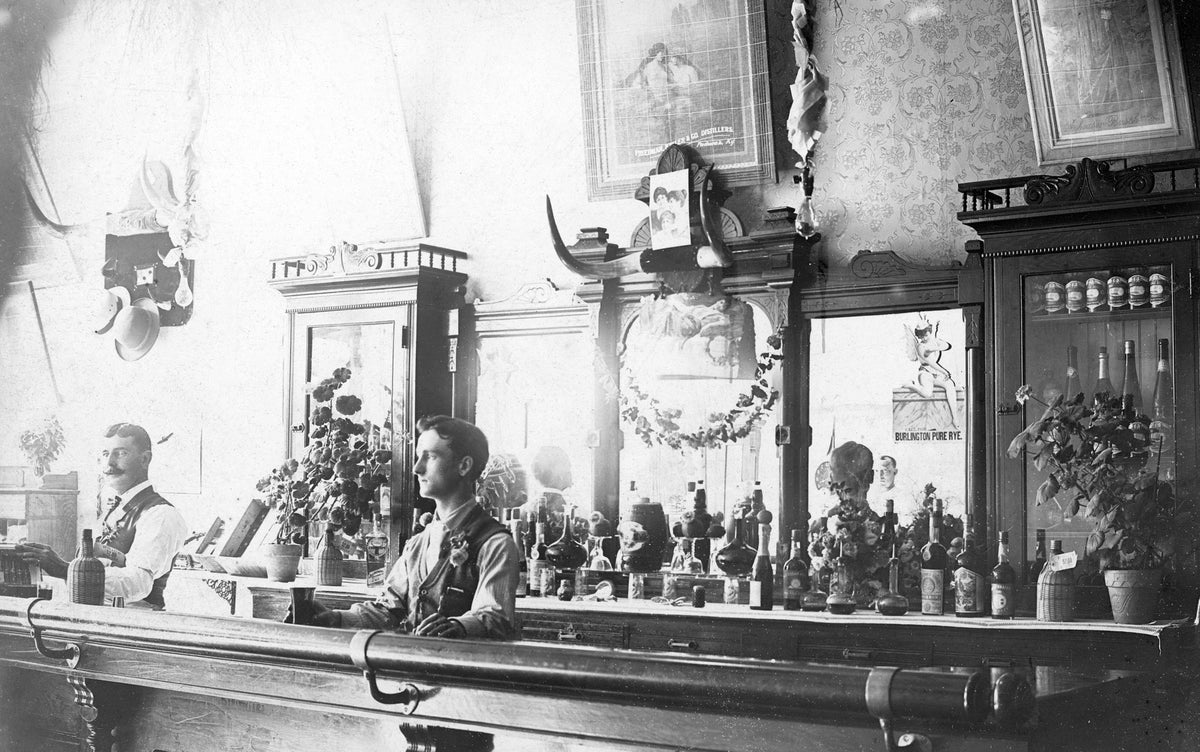 Employees of Carbondale's Club Saloon, circa 1895. Courtesy City of Carbondale