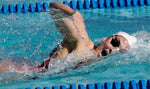 Lacey Nymeyer glides through the water during her swim in the women's 200 freestyle event as the UA women met in a dual against Wisconsin, Nov. 4, 2006. Courtesy Benjie Sanders / Arizona Daily Star