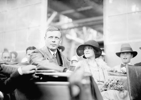 Twelve weeks after his celebrated New York-to-Paris solo flight in 1927, Charles Lindbergh made a stop in Detroit, where thousands turned out to celebrate the city’s favorite son. The aviator, who was born in Detroit, was accompanied by his mother Evangeline. Courtesy The Detroit News