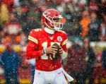 After this wintry game at Arrowhead Stadium against the Broncos, a win, by the way, Mahomes admitted that he actually enjoys playing in the snow.  Kansas City Star / Chris Ochsner