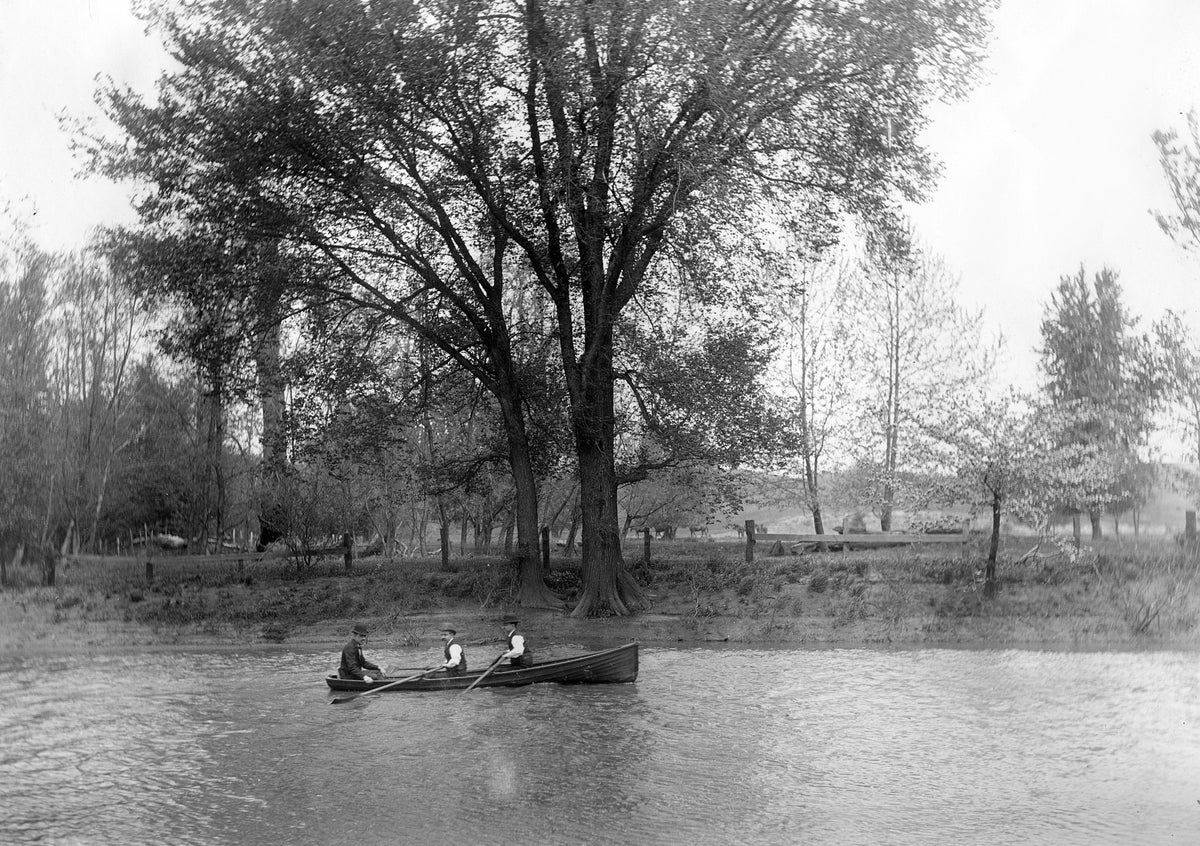 Sangamon River, a half-mile from Moffit’s Bridge, May 9, 1897. Courtesy Ron Evans, Bering Collection