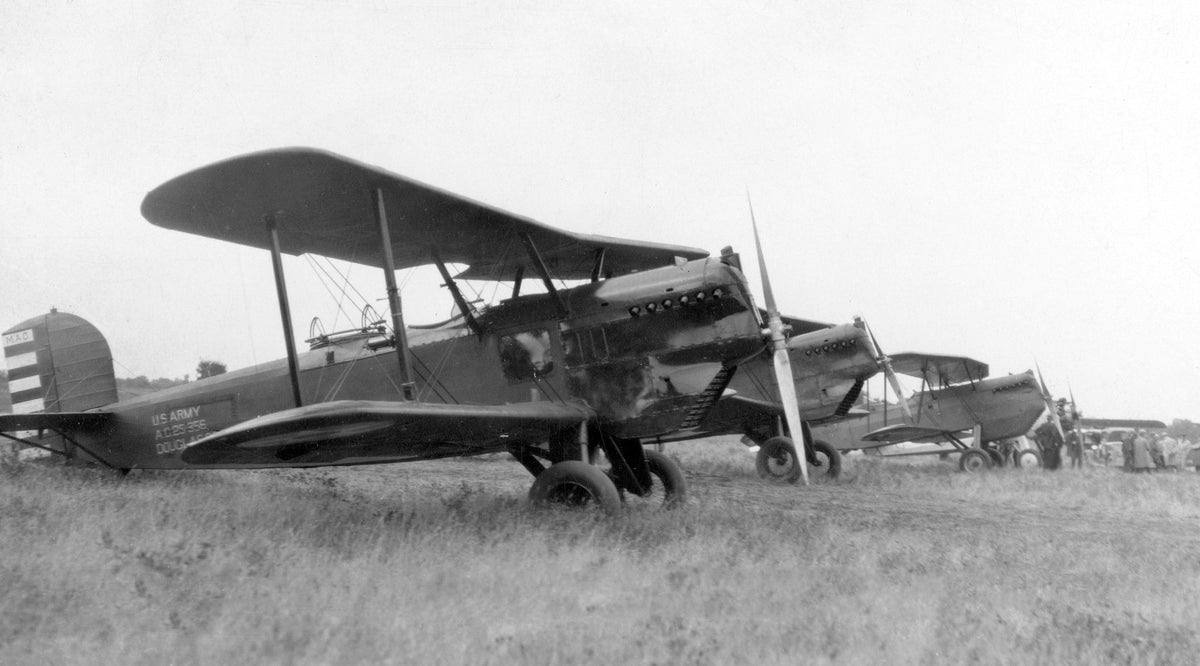 Army planes stationed at Mankato Airport, circa 1928. Courtesy Blue Earth County Historical Society