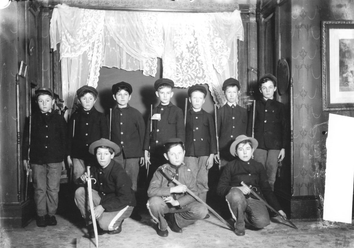 Cole’s Cuban Cadets, circa 1898. Their captain is Charlie Cole. Courtesy North Wood County Historical Society / #F102.21