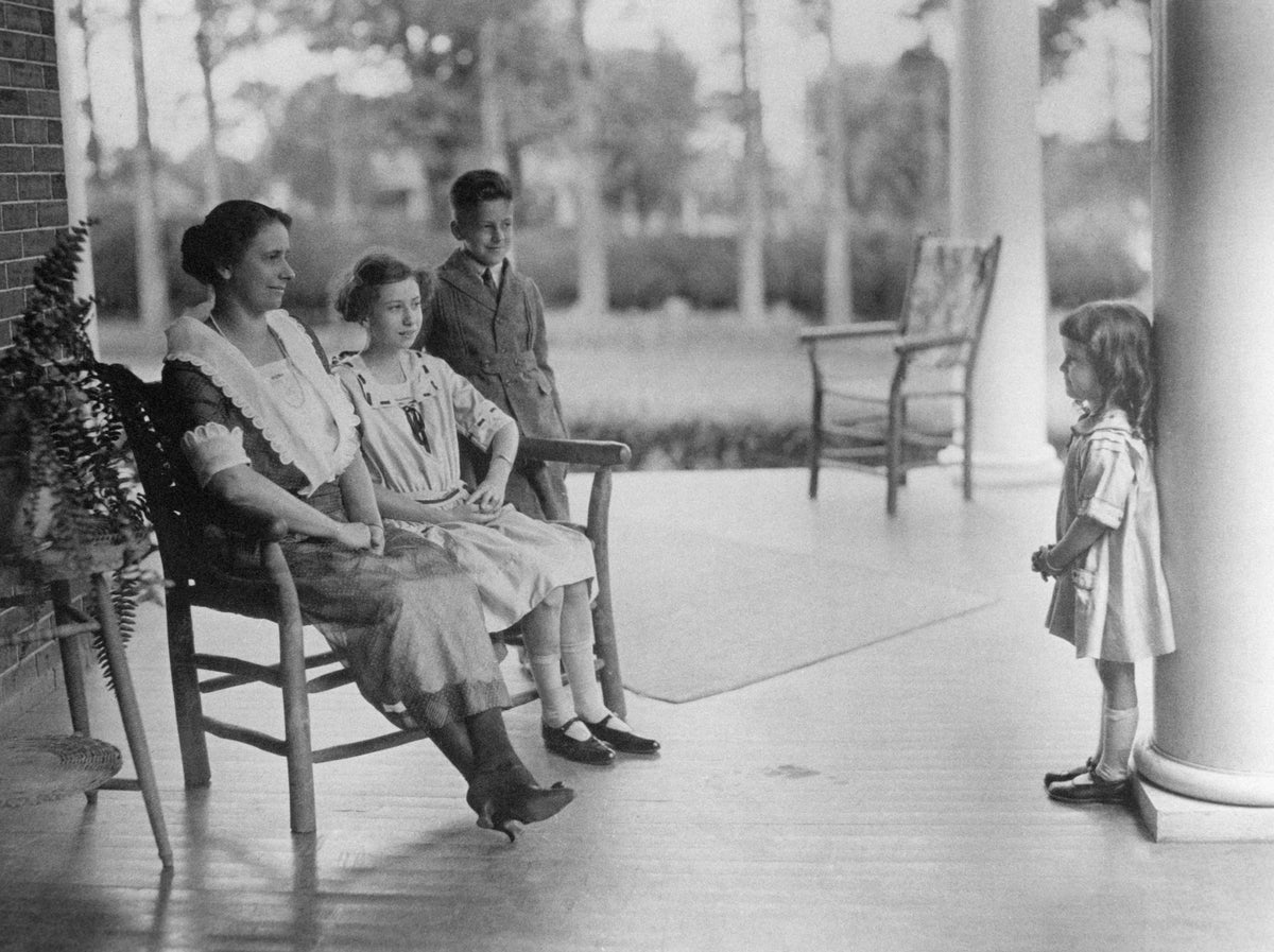 D. Harry Pannill family, circa 1925. Mrs. Greyson Lavinder Pannill, Christine Pannill (Yeaman), Harry Banks Pannill, and Mary Lavinder Pannill (Hedgecock) are included. COURTESY BASSETT HISTORICAL CENTER