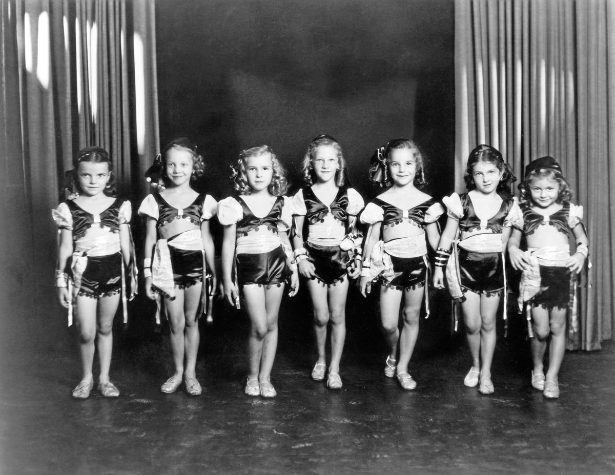 The Rae Ann dance group of 1949. Included in the photograph are Carol Orrick, Nancy Menken, Helen Johnson, Janet Hayslip, Ruth Riedel, and Dorita Durbin. Courtesy Ruth Stewart