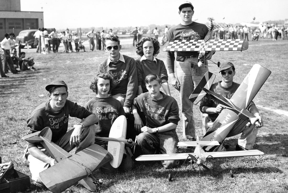 Model airplanes group, 1948. Courtesy Rhode Island State Archives