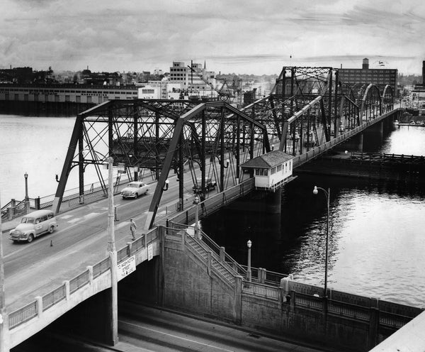 The second Morrison Bridge was replaced in 1958 with the current bridge. The Oregonian/OregonLive