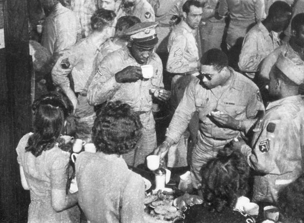 A Canteen scene with African American soldiers. Courtesy Lincoln County Historical Museum