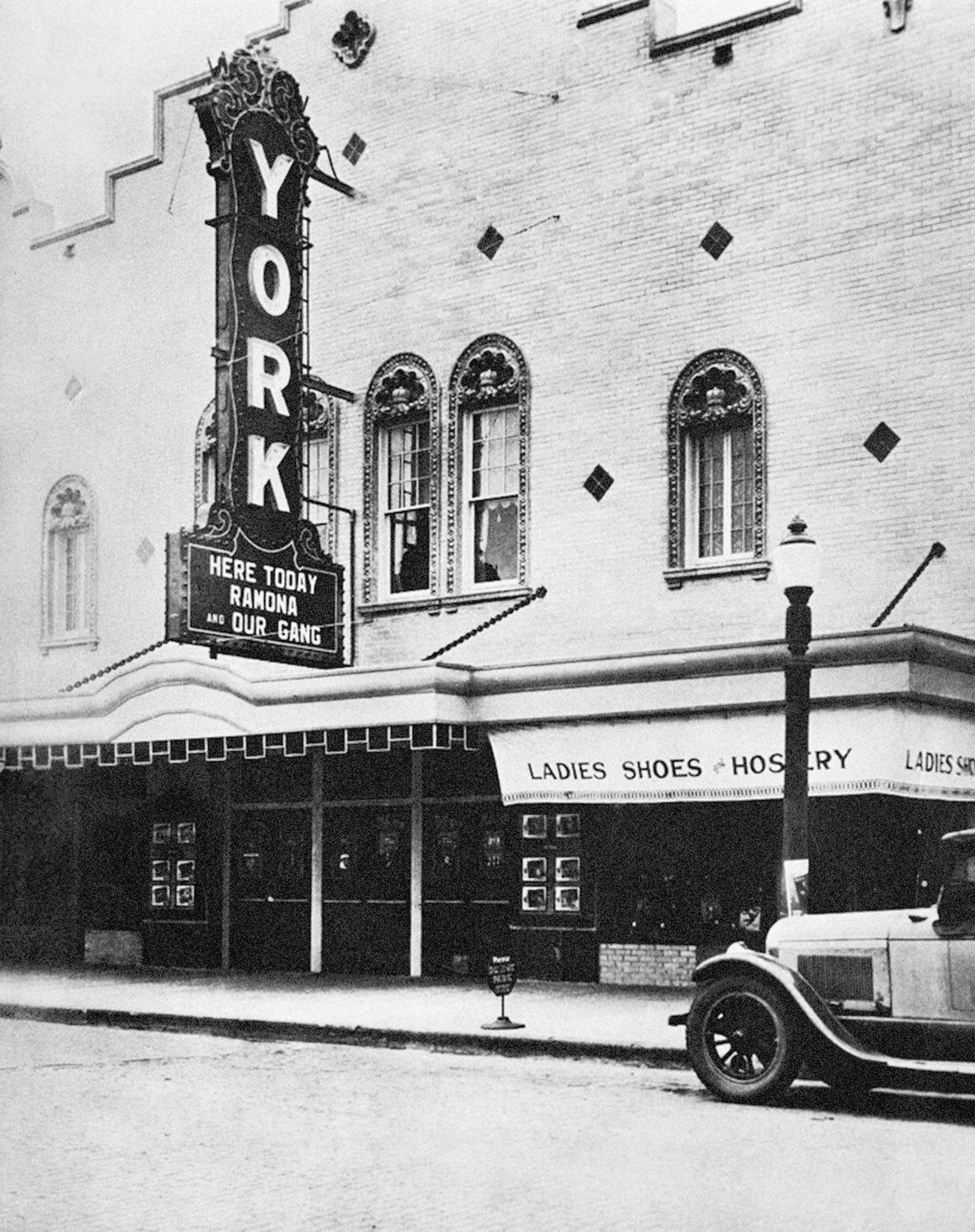 Many people probably recognize this old sign — it was the original sign/marquis on the York Theater in downtown York. After many years the sign was removed; today, it stands on the north side of town on the York County Fairgrounds as a welcome to visitors.