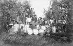 A group of apple pickers pose for the camera at Rose Cliff Orchard near Waynesboro, in these circa 1910 photographs. Courtesy Private Collection