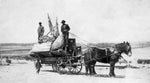 Trees destined for Lyndhurst await delivery aboard a Waynesboro Nurseries wagon. Courtesy Robert Hartman Collection