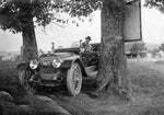 Whitney Coiner of Augusta County poses in his automobile in this 1913 photo. Courtesy Joseph S. Moyer Collection
