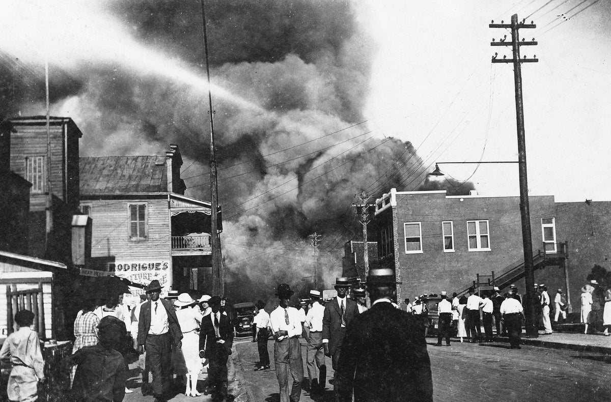 A Sunday evening fire in June 1921 destroyed 57 buildings in Pascagoula.