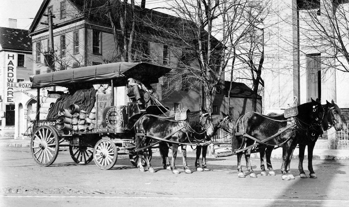 A.C. Lawrence Leather Co. wagon, circa 1900. Courtesy Peabody Historical Society