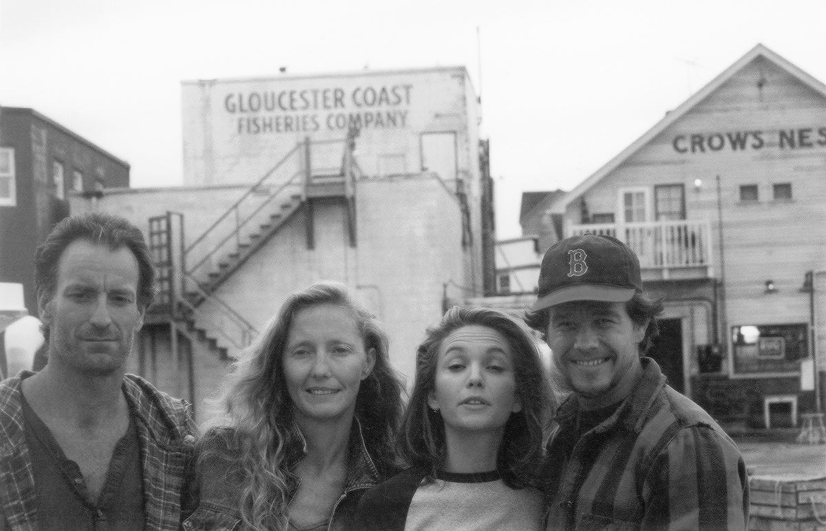 Crow’s Nest owner Gregg Sousa with his wife, Mary Anne Shatford, and actors Diane Lane and Mark Wahlberg. Courtesy Mary Anne Shatford