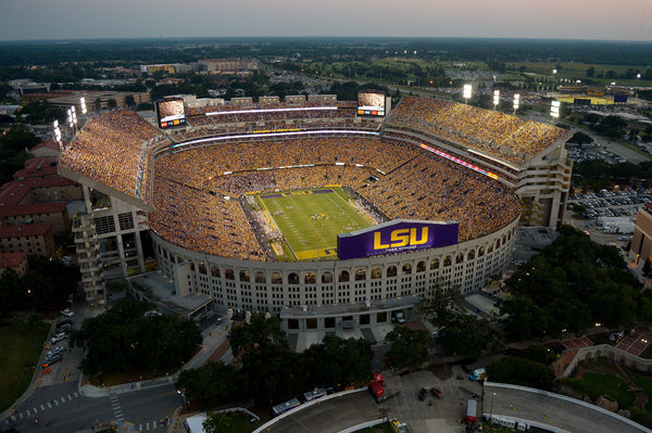 LSU's Tiger Stadium is filled to capacity with 102,321 in attendance during the first quarter against Mississippi State, Sept. 20, 2019. Courtesy Hilary Scheinuk/The Advocate