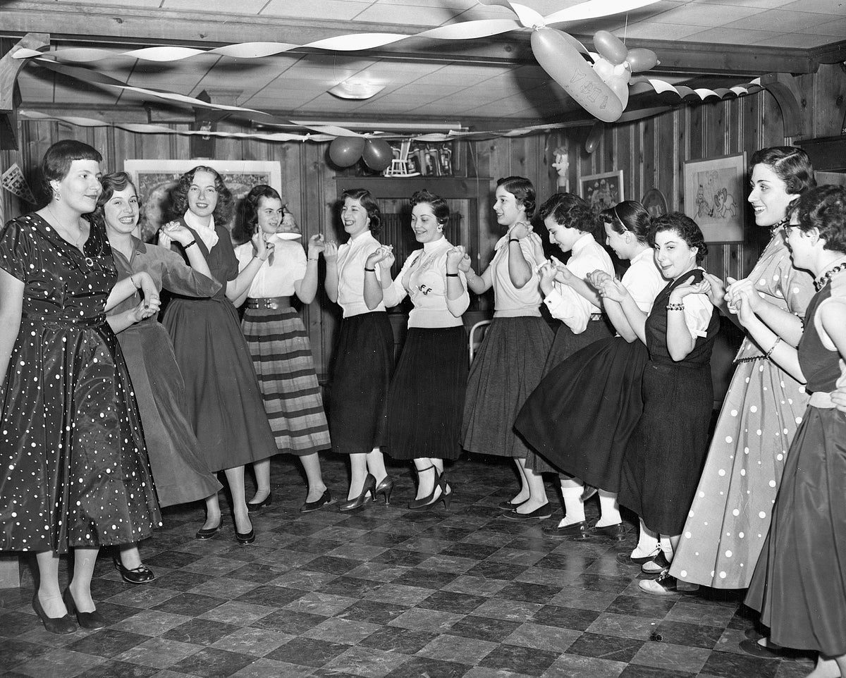 Hebrew dance group, 1955. Courtesy Rhode Island Jewish Historical Association