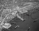 San Diego’s waterfront was an industrial zone of ship repair yards and cargo docks in the 1950s, particularly at the foot of 28th Street at Harbor Drive. CourtesySan Diego History Center (#S-2708-4)