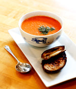 Quick cream of tomato soup made by Clare Schapiro.