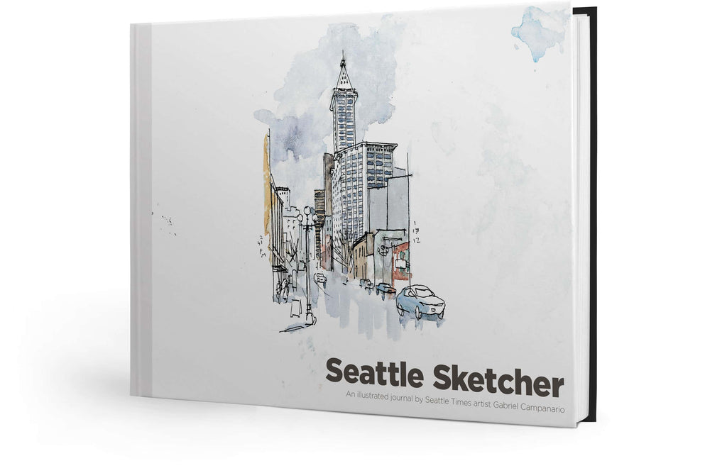 Seattle Sketcher Book by Seattle Times Artist Gabriel Campanario – Pediment  Publishing