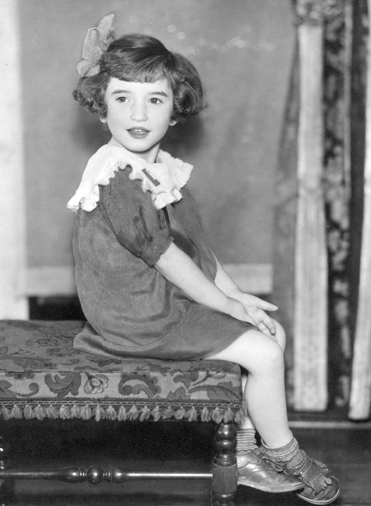 Lois Jean Taylor, age 5, of Garyton (now Portage) 1934, daughter of Dewey and Mabel (Moore) Taylor. Courtesy Lois Mollick
