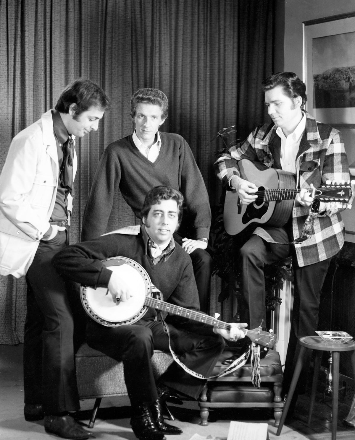 The Statler Brothers country gospel group, 1969. Founded in 1955, the members were natives of the Shenandoah Valley and make their home in Staunton and Augusta County. The group won three Grammys and is in the Country Music Hall of Fame and the Gospel Music Hall of Fame. Courtesy Augusta County Historical Society