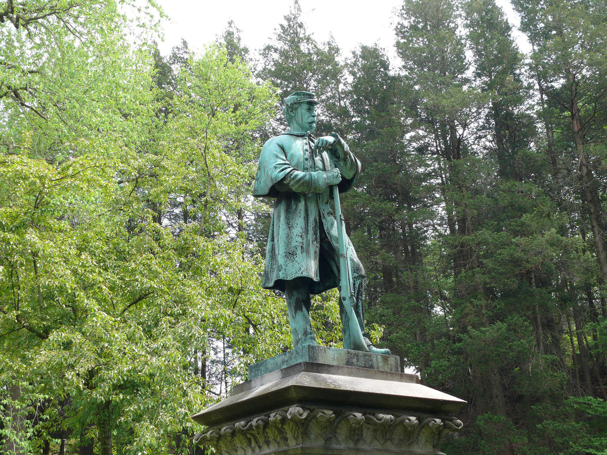 Civil War monument, Springfield Cemetery. Courtesy Dr. Louis M. Griffon