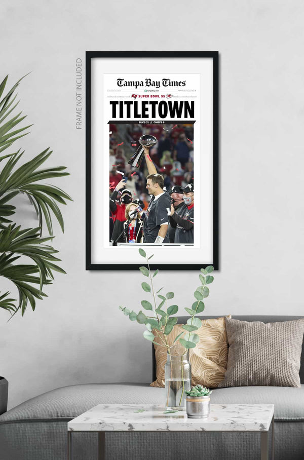 Titletown: Tampa Bay Times: Newspaper Front Page Poster