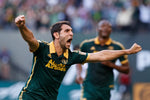 Portland Timbers midfielder Diego Valeri (8), scores against the Vancouver Whitecaps, July 18, 2015, at Providence Park. Thomas Boyd/Staff