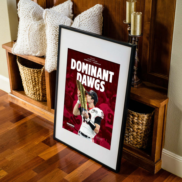 Dominant Dawgs UGA National Championship Poster