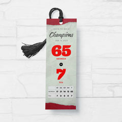 Georgia 2022 Championship Bookmark Cover