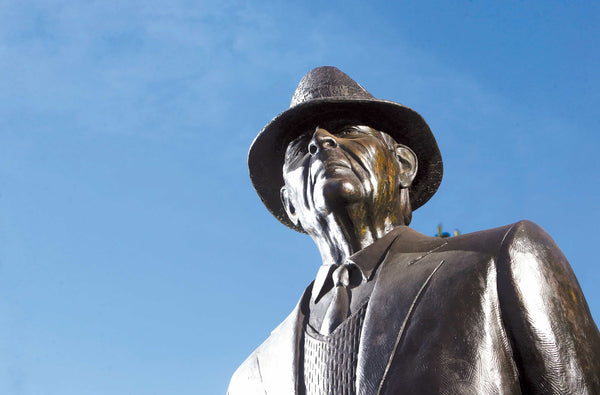 The Bear Bryant statue on the Walk of Champions outside Bryant-Denny Stadium is seen, Jan. 25, 2018. Gary Cosby Jr. / USA TODAY NETWORK