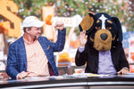 Peyton Manning fist pumps after Lee Corso chooses Tennessee to defeat Alabama during ESPN's College GameDay show held outside of Ayres Hall on the University of Tennessee campus in Knoxville, Tenn. on Saturday, Oct. 15, 2022. (Brianna Paciorka/News Sentinel)