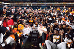 Tennessee Volunteers players and coaches pose for a photograph after defeating the Clemson Tigers in the 2022 Orange Bowl at Hard Rock Stadium. (Rich Storry-USA TODAY Sports)