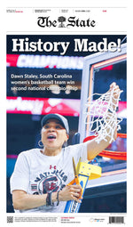 South Carolina WBB History Made Front Page Poster