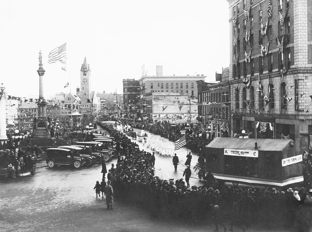 Red Cross on parade, circa 1923. Courtesy Jefferson County Historical Society / #Uncatalogued