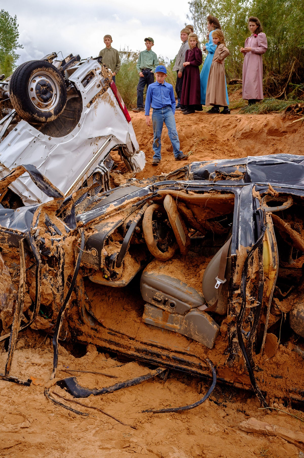 A flash flood swept away vehicles and killed several people from polygamist families in Hildale in September 2015. Trent Nelson / The Salt Lake Tribune