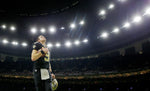 Drew Brees runs off the field in the Superdome after the Saints beat the Tampa Bay Buccaneers 31-24 on  Dec. 24, 2016. David Grunfeld / The Times-Picayune | The Advocate