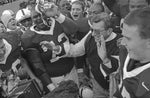 Penn State’s head coach Joe Paterno celebrates his team’s 29-27 win over Ohio State on October 27, 2001. The win gave Paterno 324 career wins, passing Alabama’s Paul “Bear” Bryant.  Centre Daily Times Archives, File Photo