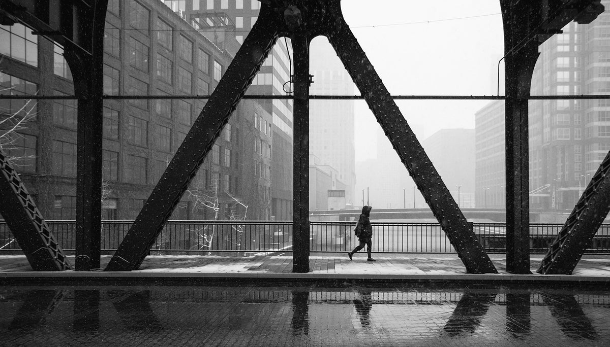 A lonely figure. Marie Laigneau