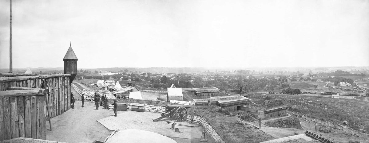 A view of Nashville from Fort Negley looking northeast, circa 1864. Courtesy Library of Congress