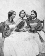 Sarah Elizabeth Dysart, Anna Bell Stubbs, and Sarah Chamberlin Eccleston, Civil War nurses at Hospital No. 1, Nashville, circa 1863. Courtesy Library of Congress