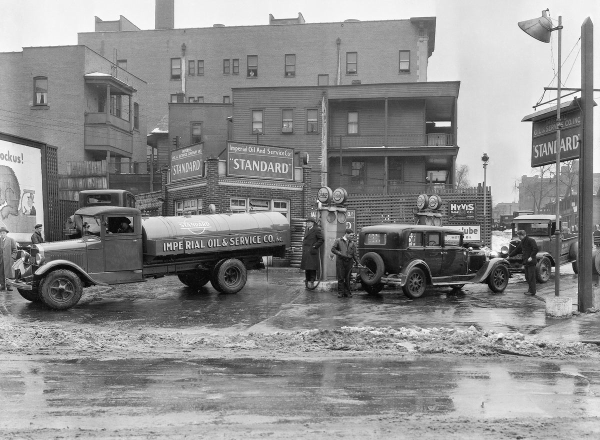 Imperial Oil & Service Company, Franklin Avenue and Vine Street, Scranton, circa 1935. Courtesy Lackawanna Historical Society