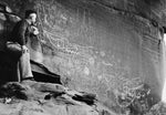 Petroglyphs at Atlatl Rock in the Valley of Fire, near St. Thomas, April 20, 1935. Courtesy Manis Collection, UNLV University Libraries Special Collections & Archives