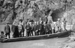 A congressional party visits Black Canyon at the proposed site of the dam, March 13, 1923. Courtesy Spud Lake Collection, UNLV University Libraries Special Collections & Archives