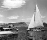 Watercraft on Lake Mead, circa 1935. Courtesy Fred and Maurine Wilson Photo Collection, UNLV University Libraries Special Collections & Archives