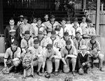 Elizabeth City Jaybirds baseball team at their home field for their second game of the Albemarle League’s 1931 season against the Hertford Indians, June 10, 1931.  Courtesy Norfolk Public Library, Sargeant Memorial Collection