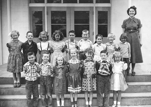 First grade class at Kingston Grade School, spring 1951. Courtesy Margaret (Margie) McBride Lehrman